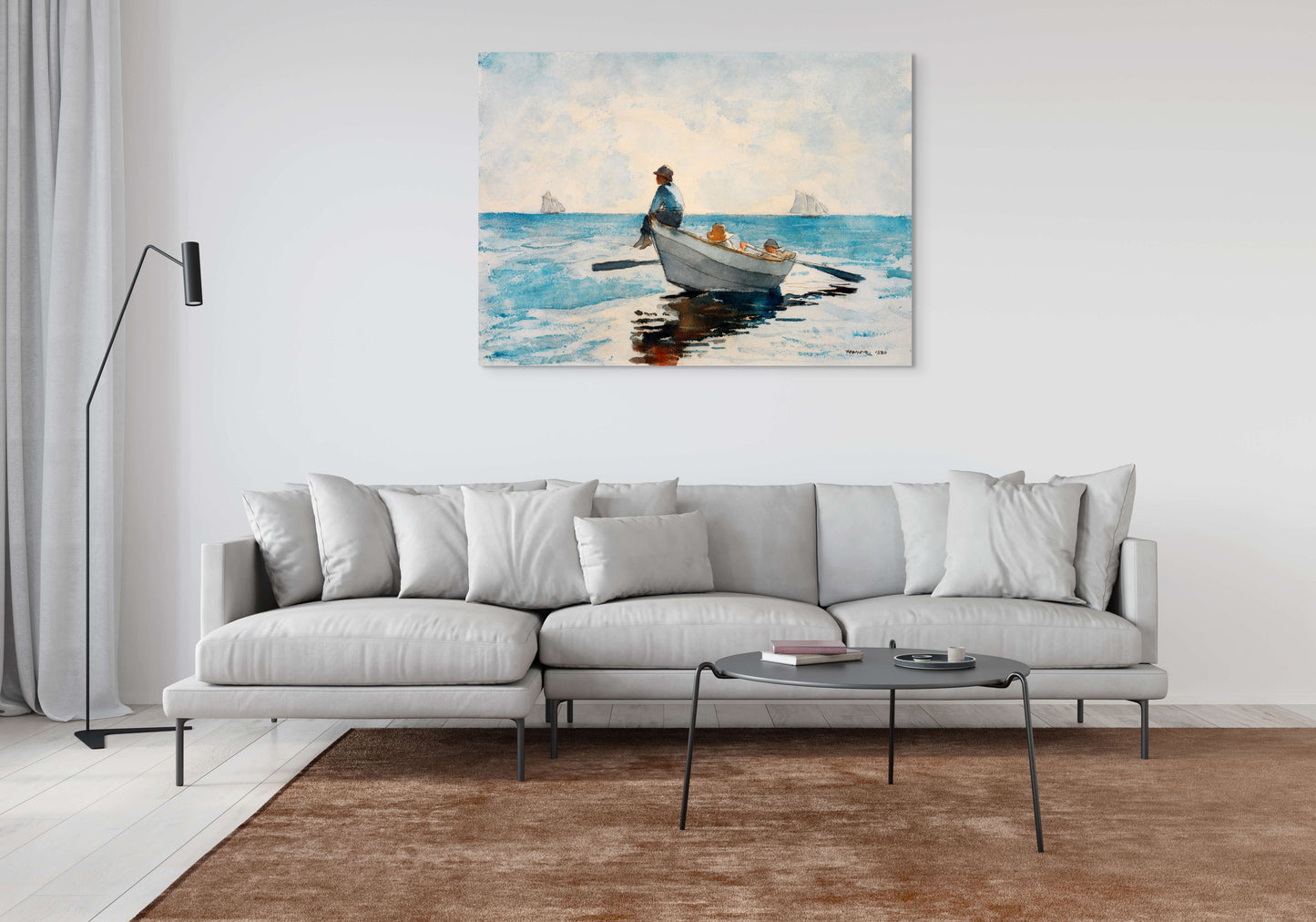 BOYS IN A DORY WALL ART