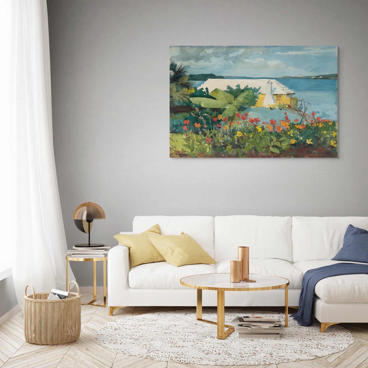 FLOWER GARDEN AND BUNGALOW WALL ART