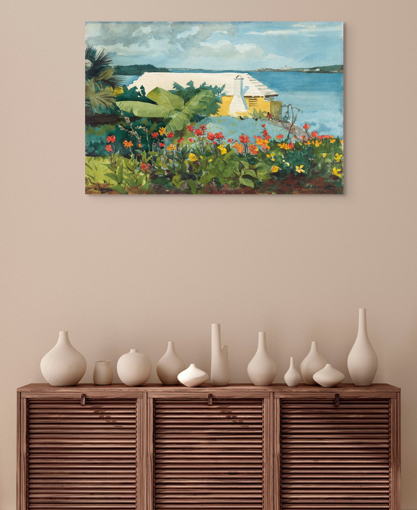 FLOWER GARDEN AND BUNGALOW WALL ART
