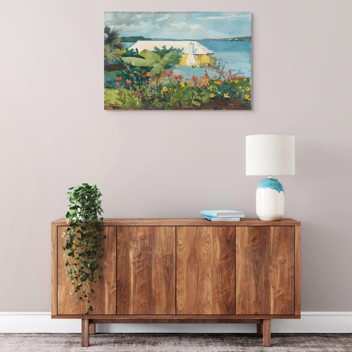 FLOWER GARDEN AND BUNGALOW WALL ART